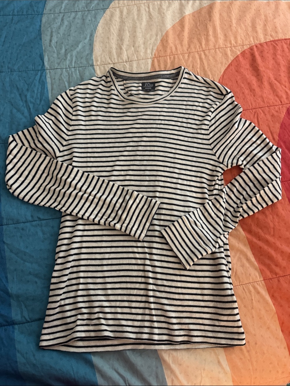 J crew cashmere blend long sleeved tee sz small